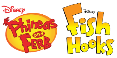 Phineas and Ferb and Fish Hooks Logos