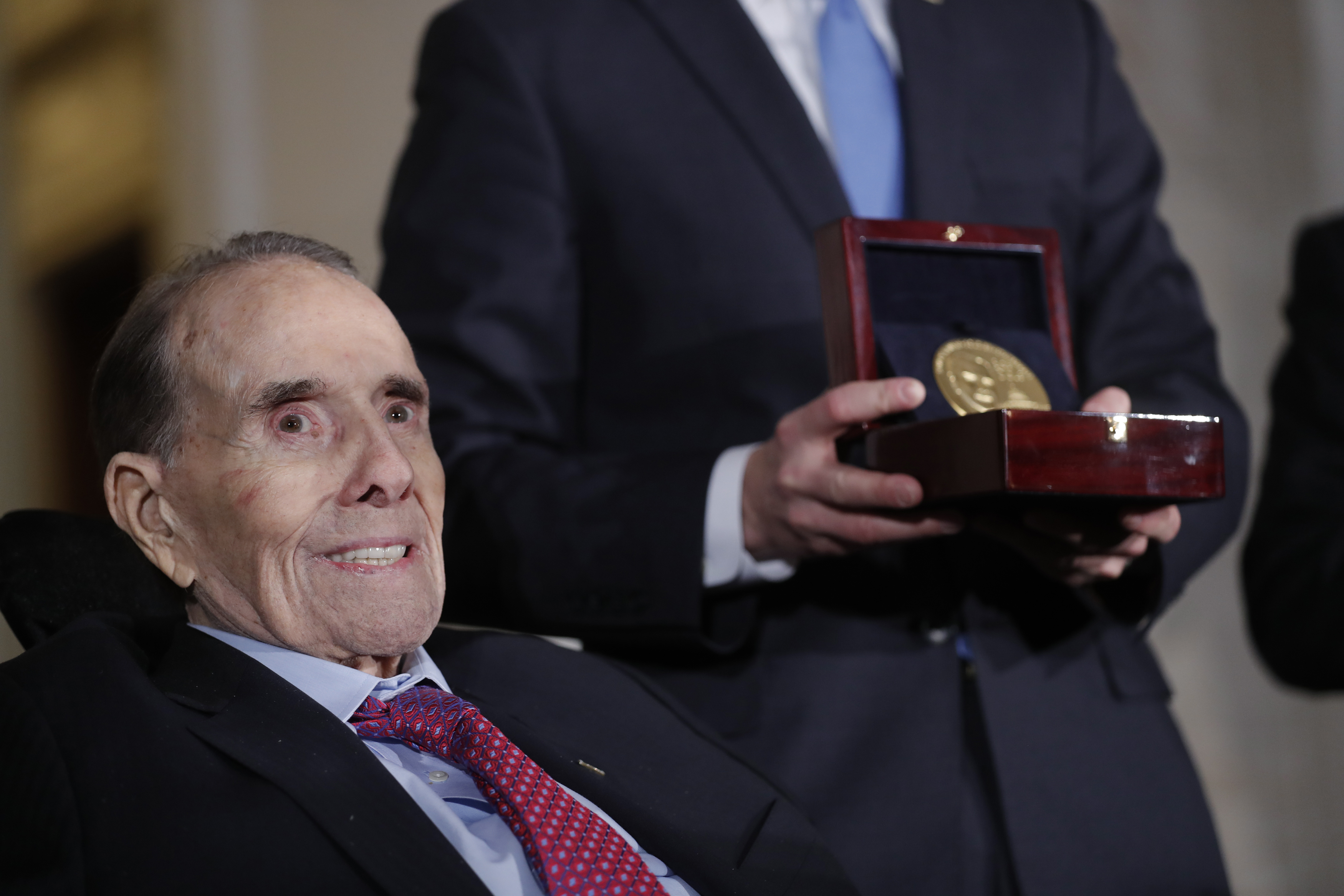 Sen. Robert Dole receives Congressional Gold Medal in 2018.