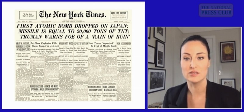 Author Lesley M.M. Blume describes New York Times coverage of the bombing of Hiroshima.