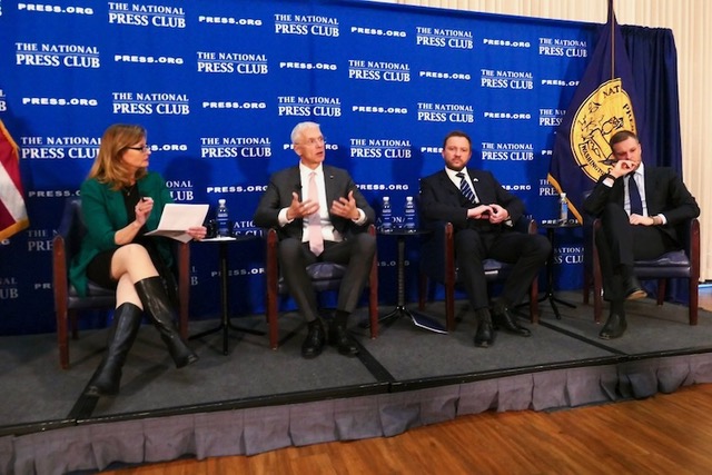 Photo of panel of Baltic ministers at National Press Club event March 26