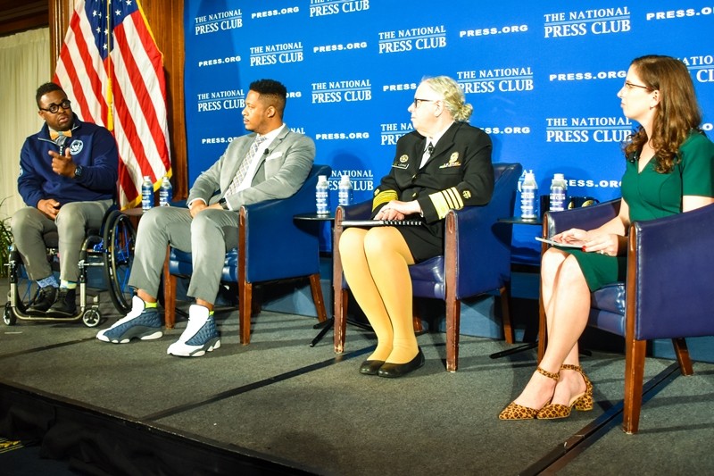 Photo of a panel at a Club event featuring the President's Council on Fitness