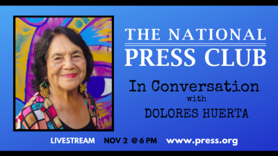 Dolores Huerta event logo