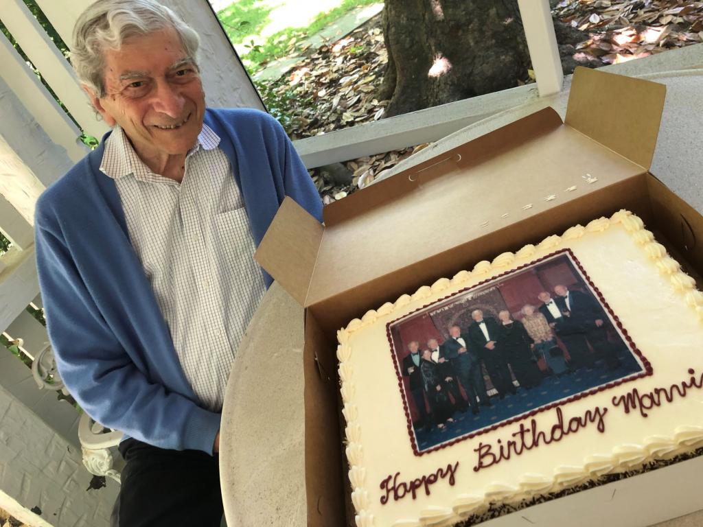 Marvin Kalb 90th birthday cake.