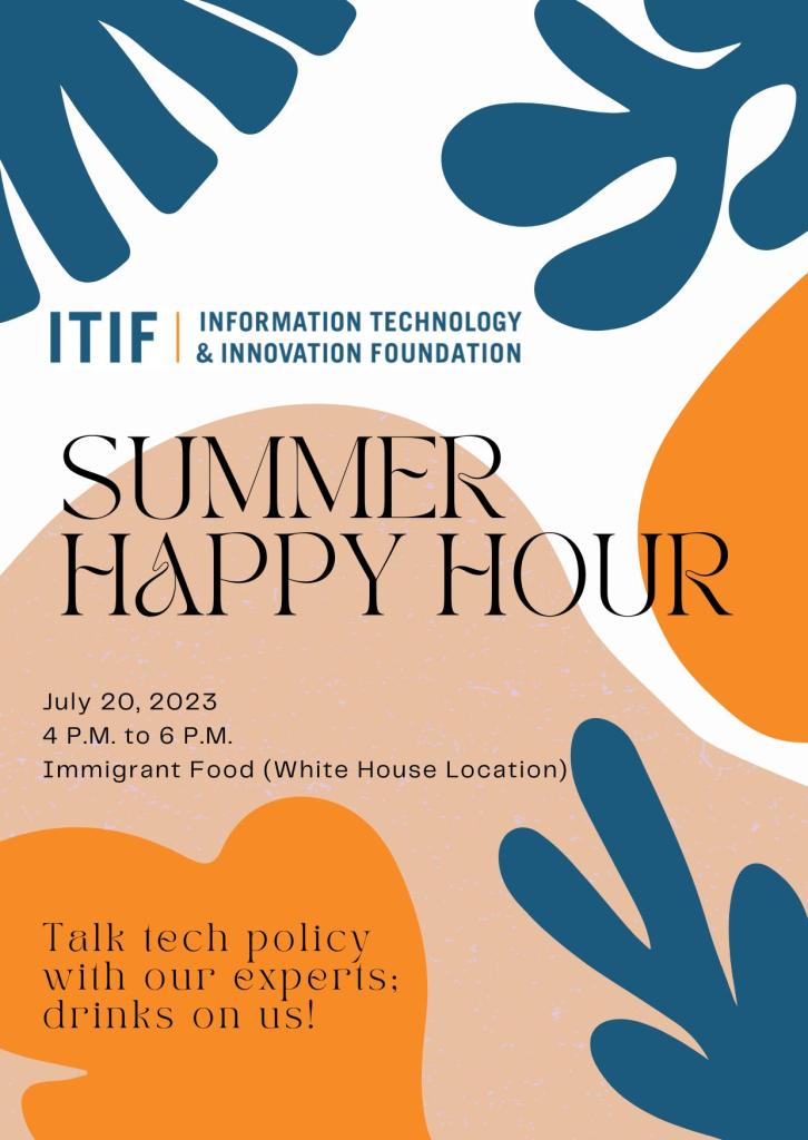 Logo for tech policy happy hour